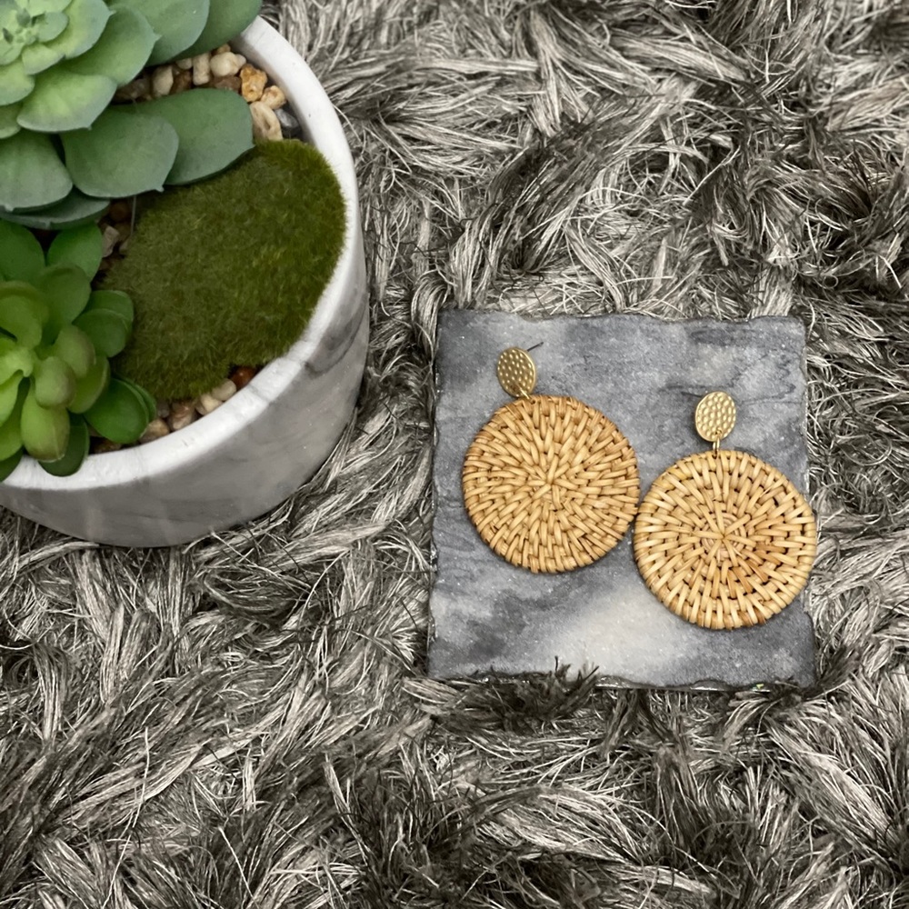 Rattan Earrings✨